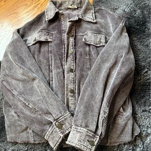 Corduroy Button-Up Jacket